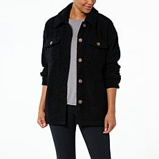 "As Is" G by Giuliana Sherpa Fleece Comfort Shacket