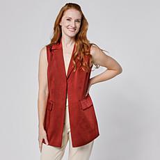 "As Is" G by Giuliana Shimmer Woven Vest