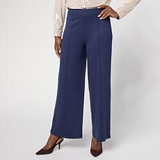 "As Is" G by Giuliana Siena Knit High Waisted Wide Leg Pant
