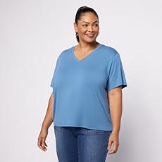 "As Is" G by Giuliana V-Neck Ecoluxe Tee