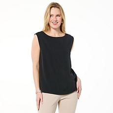 "As Is" GREY by Jhoan Sebastian Grey Stretch Crepe Twill Sleeveless...