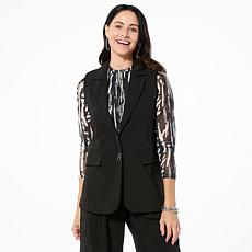 "As Is" GREY by Jhoan Sebastian Grey Vest with Trapunto Stitching
