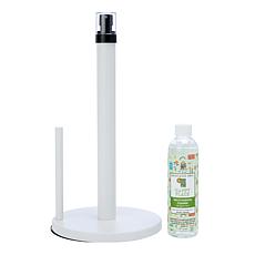 "As Is" Happy Place Standing Towel Roll Holder with Spray Pump
