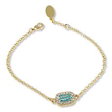 "As Is" Heidi Daus You're Gonna Flip Pavé Crystal Reversible Bracelet