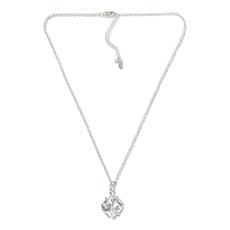 "As Is" Herkimer Mines "Diamond" Quartz Rhozen-Cut Pendant w 18" Chain
