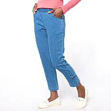 "As Is" HUE Denim Skimmer Straight Leg Pant