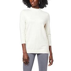 "As Is" IMAN Global Chic Mock-Neck Pullover Sweater