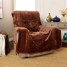 "As Is" Improvements Plush Chair Slip Cover