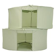 "As Is" Improvements Set of 2 Large Corner Storage Boxes