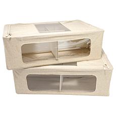 "As Is" Improvements Set of 2 Soft Storage Bins