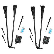 "As Is" Improvements Starburst Solar Stake Lights - Set of 4