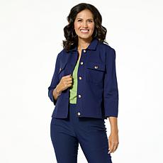 "As Is" Jaclyn Smith Ponte Knit Jacket