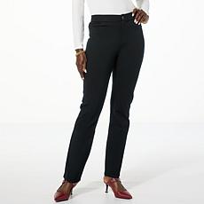 "As Is" Jaclyn Smith Ponte Straight Leg Jean 