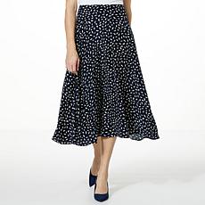 "As Is" Jaclyn Smith Yoked A-line Skirt