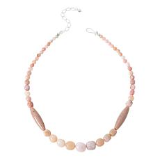 "As Is" Jay King Peruvian Pink Opal Bead 18" Necklace
