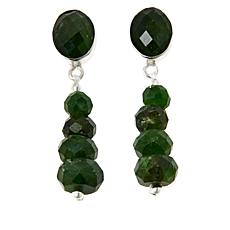 "As Is" Jay King Sterling Silver Chrome Diopside Earrings