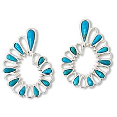 "As Is" Jay King Sterling Silver Sonoran Turquoise Earrings
