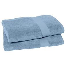 "As Is" Joy CleanBoss 2-piece USA Grown Cotton Jumbo Luxe Bath Sheets