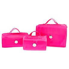 "As Is" Joy CleanBoss Store Everything & More 3-piece Big Beauty Cases