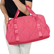 "As Is" Joy Collection Quilted Duffle & Belt Bag Set w/Antimicrobia...