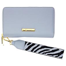 "As Is" Joy Luxe Leather Best Gift Ever Double Wallet Wristlet