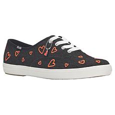 "As Is" Keds® Champion Embroidered Heart Canvas Lace-Up Sneaker