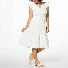 "As Is" Lacey Chabert Tiered Midi Dress