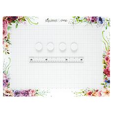 "As Is" LDRS Creative White Magnetic Glass Craft Mat Kit