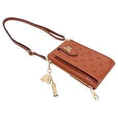 "As Is" London Fog Wanderlust Logo-Embossed Phone Crossbody Bag