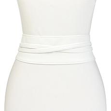 "As Is" Mark & James by Badgley Mischka Lucia Faux Leather Wrap Belt