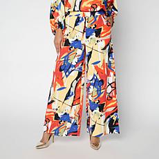 "As Is" Megan Renee Cotton Twill Wide Leg Pant