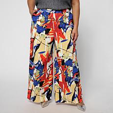 "As Is" Megan Renee Cotton Twill Wide Leg Pant