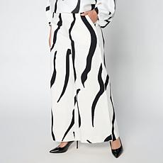 "As Is" Megan Renee Cotton Twill Wide Leg Pant