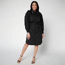 "As Is" Megan Renee Grommet Button Down Poplin Dress