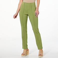 "As Is" Nina Leonard Narrow Leg Pant with Seam Detail