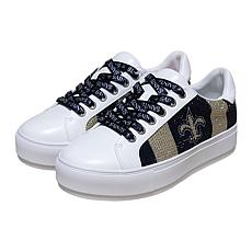"As Is" Officially Licensed NFL Lace-Up Sparkle Sneaker by Cuce Sho...