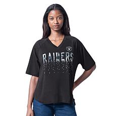 "As Is" Officially Licensed NFL Women's Sequin Top by Glll - Raiders