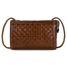 "As Is" Patricia Nash Civo Woven Leather Crossbody Bag