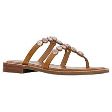 "As Is" Patricia Nash Fiorella Leather Thong Sandal