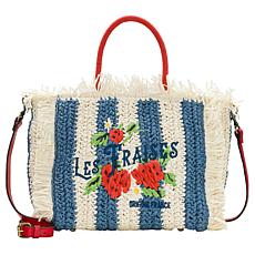 "As Is" Patricia Nash Les Fraises Woven Tote with Adjustable Strap
