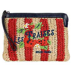 "As Is" Patricia Nash Les Fraises Woven Wristlet