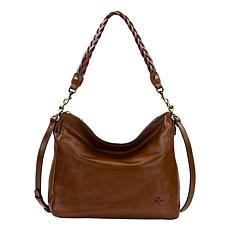 "As Is" Patricia Nash Lilia Leather Hobo Crossbody with Braided Handle
