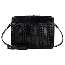 "As Is" Patricia Nash Nazaire Leather Top Zipper Crossbody