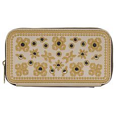 "As Is" Patricia Nash Oria Zip-Around Leather Wallet