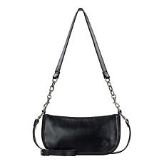"As Is" Patricia Nash Sassi Leather Crossbody Baguette