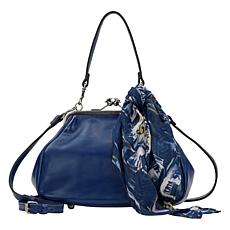 "As Is" Patricia Nash Tabby Frame Bag w/Scarf