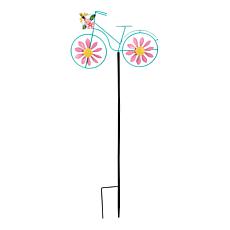 "As Is" Plow and Hearth Metal Bicycle Wind Spinner Garden Stake