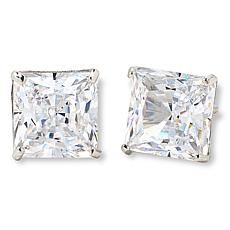 "As Is" Radiance by Absolute™ 10K White Gold Solitaire Stud Earrings