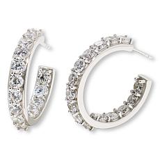 "As Is" Radiance by Absolute™ 12.90ctw 1" Inside-Outside Hoop Earrings