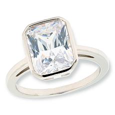 "As Is" Radiance by Absolute™ 4ctw Emerald Cut Bezel-Set Solitaire ...